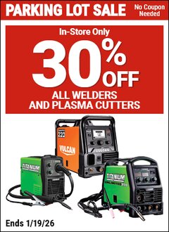 Harbor Freight Coupon 30 percent off coupon expires: 1/19/26
