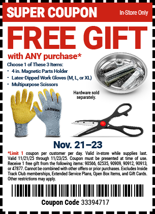 Harbor Freight 0 percent off coupon