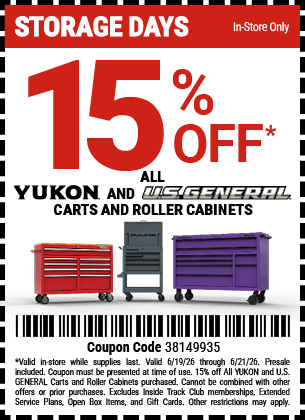 Harbor Freight 15 percent off coupon