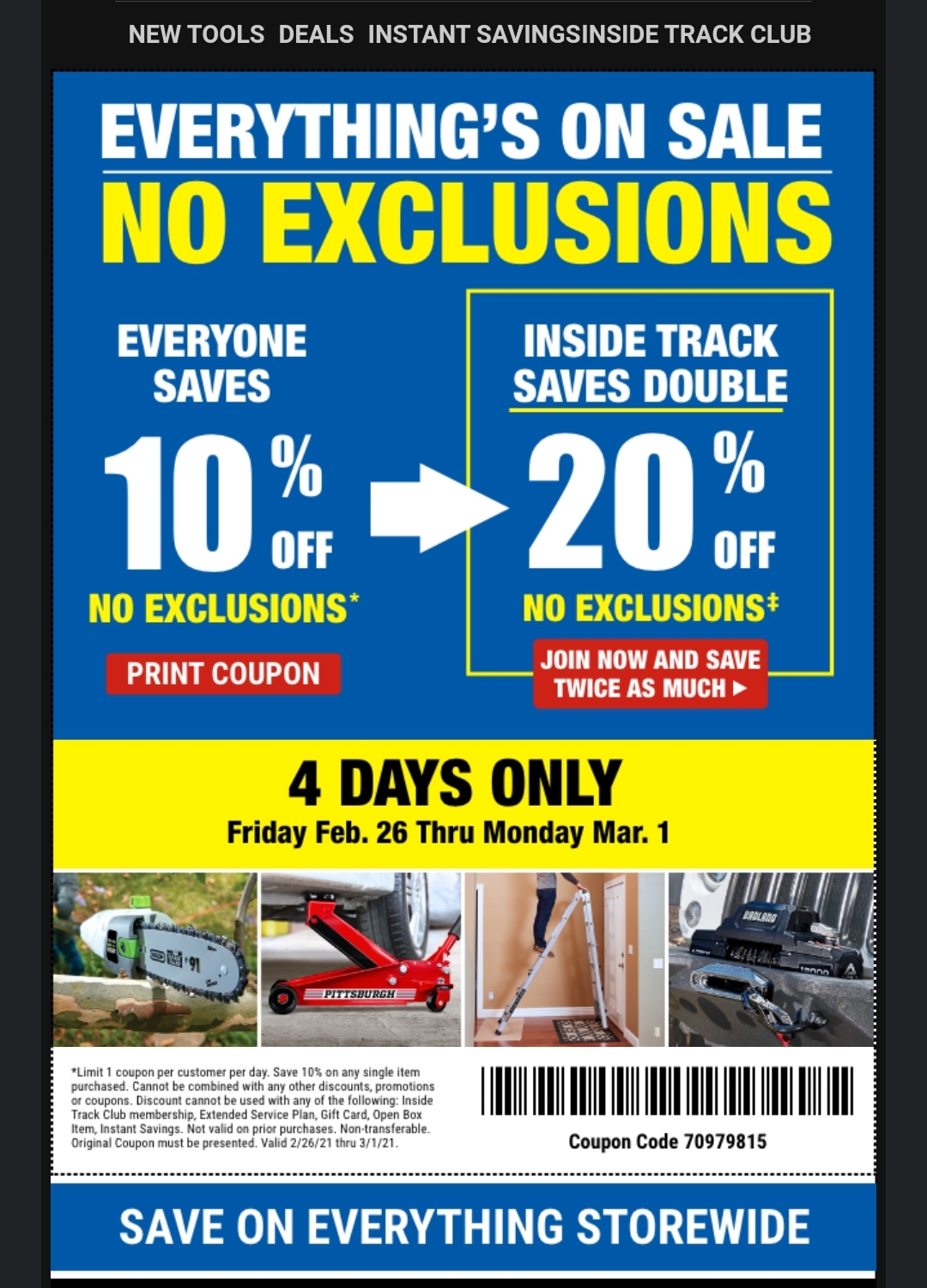 Harbor Freight Tools Coupon Database Free coupons, percent off
