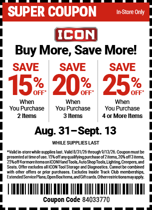 Harbor Freight 25 percent off coupon