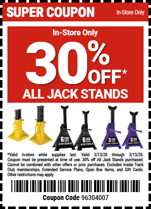 Harbor Freight 30 percent off coupon