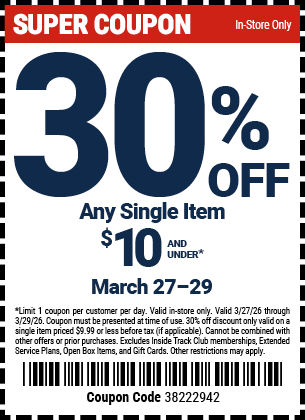 Harbor Freight 30 percent off coupon