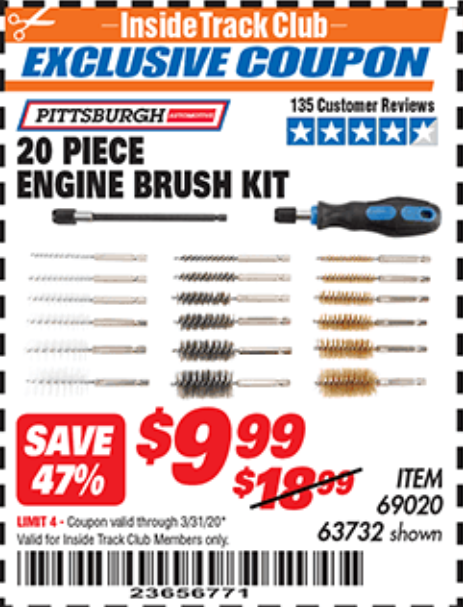 Engine Brush Kit set of 4