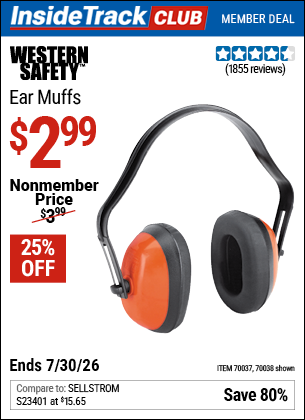 www.hfqpdb.com - WESTERN SAFETY EAR MUFFS Lot No. 70038/70037