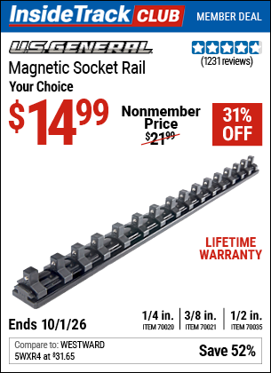 www.hfqpdb.com - U.S. GENERAL MAGNETIC SOCKET RAIL Lot No. 70020/70021/70035