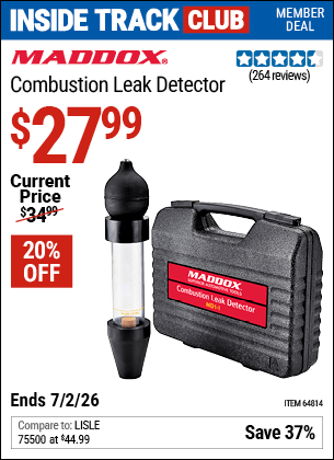 www.hfqpdb.com - MADDOX COMBUSTION LEAK DETECTOR Lot No. 64814
