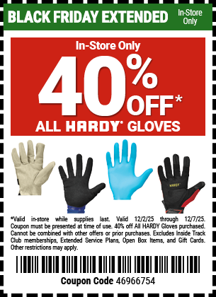 Harbor Freight 40 percent off coupon