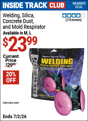 www.hfqpdb.com - GERSON WELDING, SILICA, CONCRETE DUST & MOLD RESPIRATOR Lot No. 56987