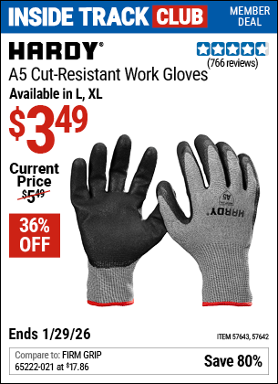 www.hfqpdb.com - HARDY A5 CUT-RESISTANT WORK GLOVES Lot No. 57643/57642