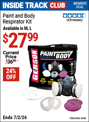 www.hfqpdb.com - GERSON PAINT AND BODY RESPIRATOR KIT Lot No. 56983/56985