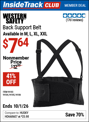www.hfqpdb.com - WESTERN SAFETY BACK SUPPORT BELT Lot No. 94103/94104/94105/94106