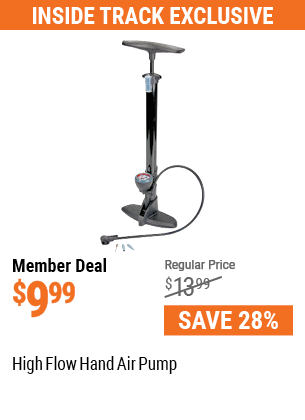 Harbor Freight Tools Coupon Database - Free coupons, 25 percent off  coupons, toolbox coupons - HIGH FLOW HAND AIR PUMP