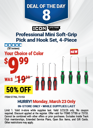 Harbor Freight 0 percent off coupon