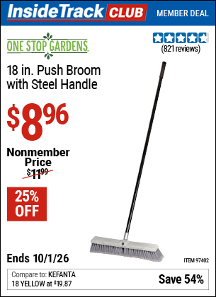 www.hfqpdb.com - 18 IN. PVC BRISTLE BROOM Lot No. 97402