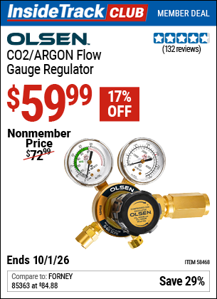 www.hfqpdb.com - OLSEN CO2/ARGON FLOW GAUGE REGULATOR Lot No. 58468
