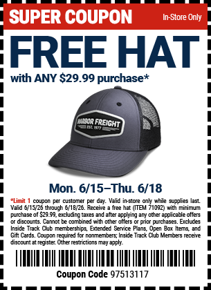 Harbor Freight 0 percent off coupon