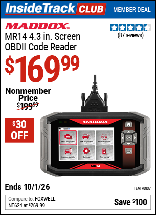www.hfqpdb.com - MADDOX MR14 4.3 IN. SCREEN OBDII CODE READER Lot No. 70837