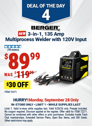 Harbor Freight 0 percent off coupon