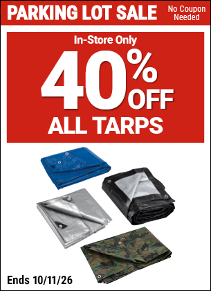 Harbor Freight 40 percent off coupon