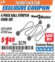 Harbor Freight ITC Coupon 4 PIECE BALL STRETCH CORD SET Lot No. 62838/47302 Expired: 7/31/16 - $1.49