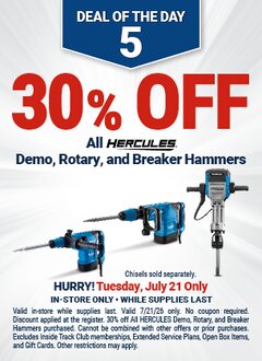 Harbor Freight Coupon 30 percent off coupon expires: 7/21/26